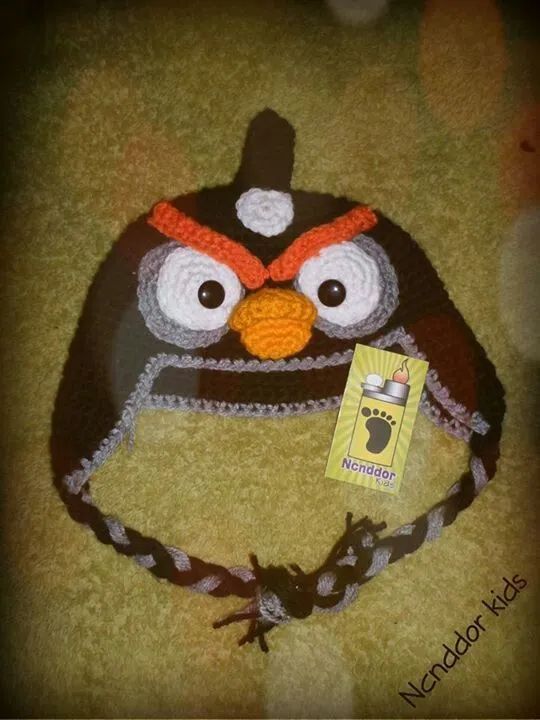 Gorro en crochet del personaje de angry birds | Proyectos que ...