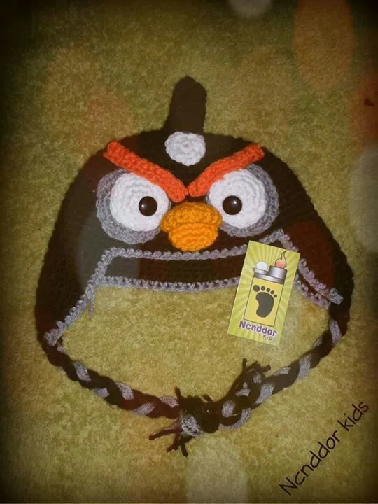 Gorro en crochet del personaje de angry birds | Proyectos que ... Gorro en crochet del personaje de angry birds | Proyectos que ...