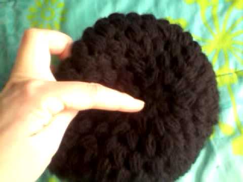 gorro crochet punto puff - YouTube