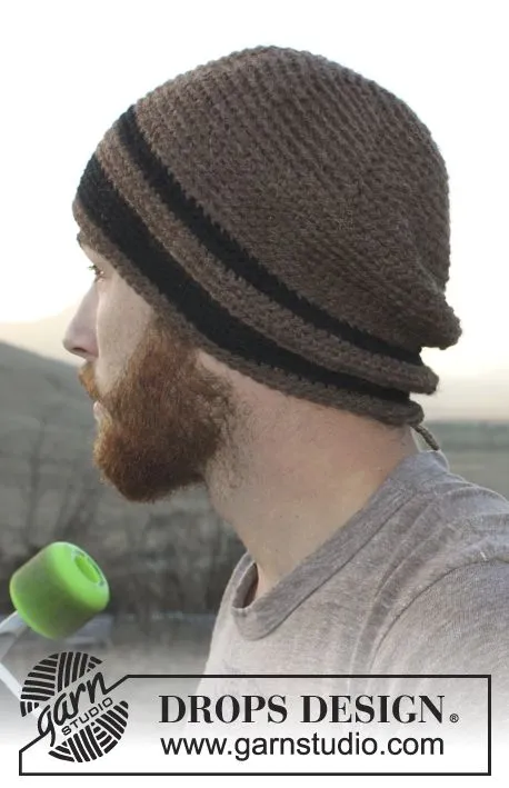 Carmel / DROPS Extra 0-980 - Gorro DROPS para hombres, a ganchillo ...