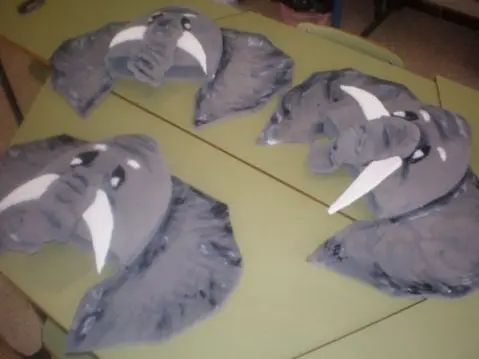 Gorro de Elefante con Goma Espuma - Manualidades Infantiles