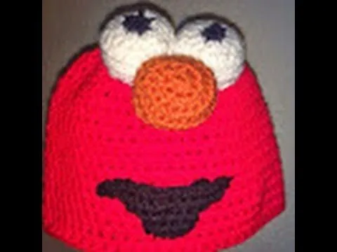 Como hacer un gorro de Elmo. Crochet. Parte 1 - YouTube Como hacer un gorro de Elmo. Crochet. Parte 1 - YouTube