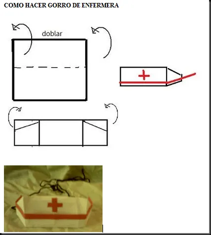 Como hacer una cofia de enfermera con foamy - Imagui Como hacer una cofia de enfermera con foamy - Imagui