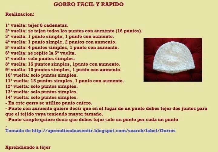 Gorro facil | gorros a crochet animalitos etc. | Pinterest Gorro facil | gorros a crochet animalitos etc. | Pinterest
