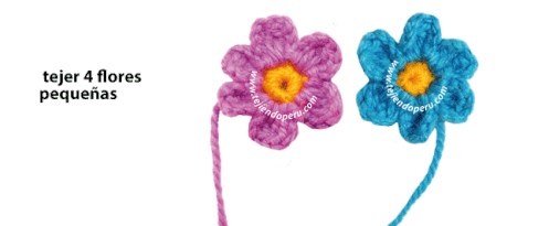 Gorro con flores - Tejiendo Perú