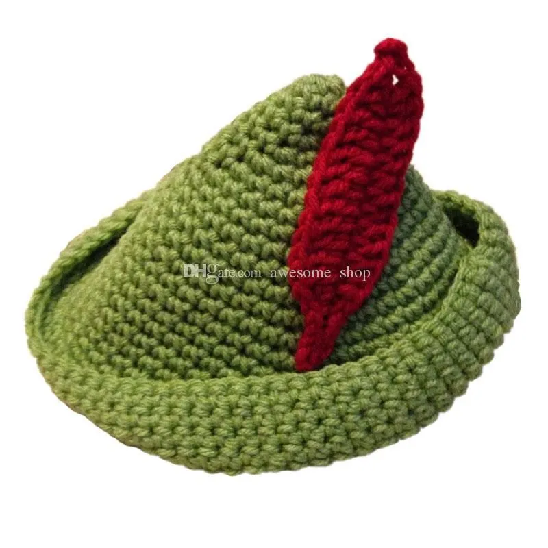 Gorro De Ganchillo Para Bebé Peter Pan, Gorro De Gorro Para Bebé Hecho A  Mano De Punto Para Bebé Niño Niña, Gorra De Bebe De Halloween Infantil,  Foto Recién Nacida De 11,11