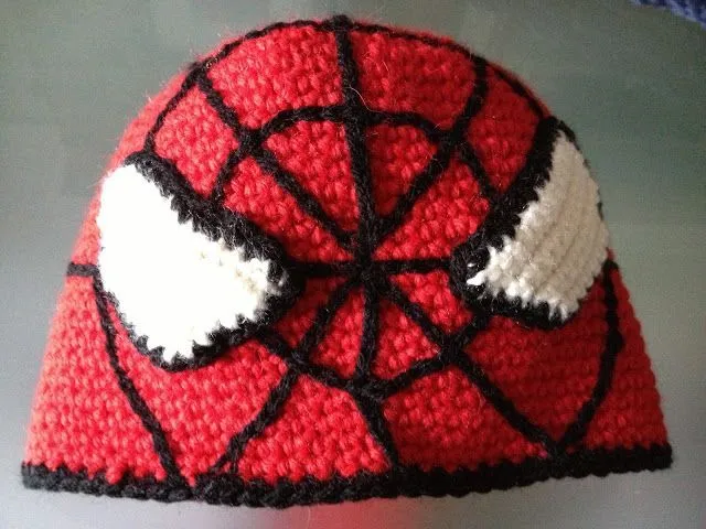 gorro del hombre araña | gorros y poleras | Pinterest