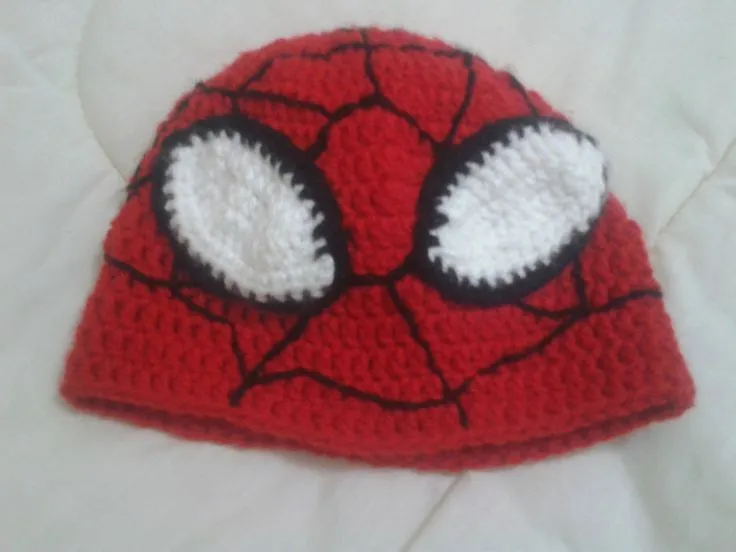 gorro del hombre araña | gorros y poleras | Pinterest