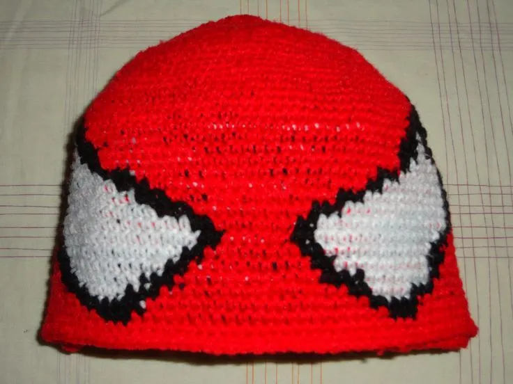 Gorro de lana (croche), spiderman | Gorros lana | Pinterest ... Gorro de lana (croche), spiderman | Gorros lana | Pinterest ...