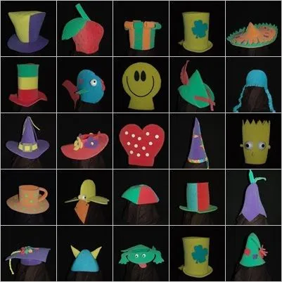 El Gorro Loco: GORROS DE GOMA ESPUMA