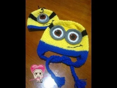 Gorro Minions em crochê parte 2 - YouTube