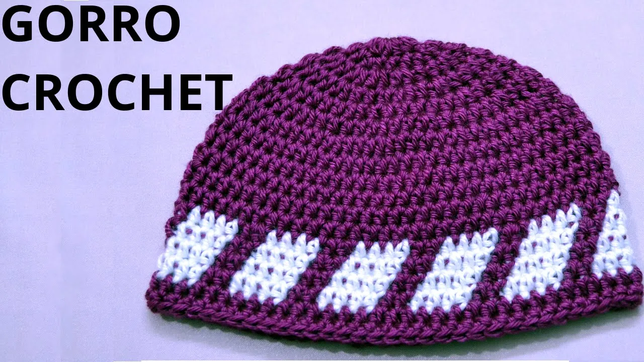 Gorro para niño 6/7 años en tejido crochet paso a paso. - YouTube Gorro para niño 6/7 años en tejido crochet paso a paso. - YouTube