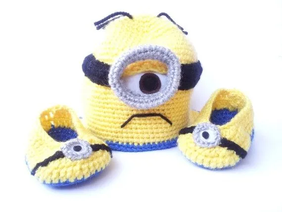 GORRO PATUCOS MINION niño amarillo niña gru por Kutuleras