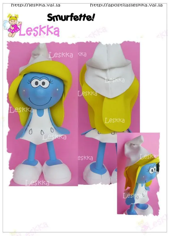 GORRO DE LOS PITUFOS | Goma eva | Pinterest