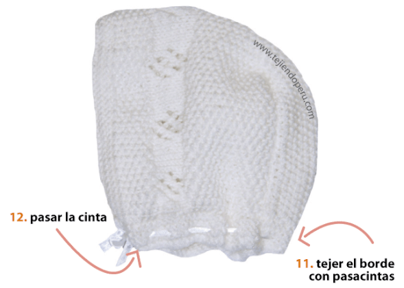 Gorro con rombos calados - Tejiendo Perú... Gorro con rombos calados - Tejiendo Perú...