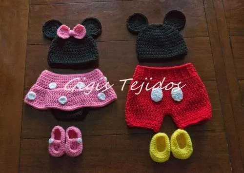 Gorro tejidos de crochet de Mickey Mouse - Imagui | tejidos bebe ...