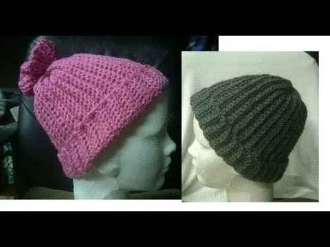 GORRO UNISEX A CROCHET PASO A PASO MUY FACIL DE HACER - YouTube