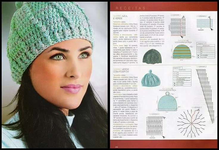Gorro verde con pompon | Gorros a crochet | Pinterest Gorro verde con pompon | Gorros a crochet | Pinterest