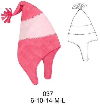 Patrones de gorros de tela polar - Imagui