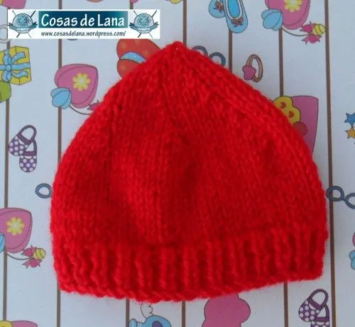 Gorros de bebé en dos agujas | Cosas de Lana Gorros de bebé en dos agujas | Cosas de Lana