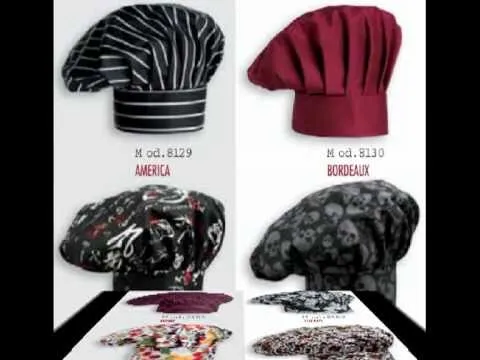 GORROS DE COCINERO VESTUARIO LABORAL UNIFORMES - YouTube