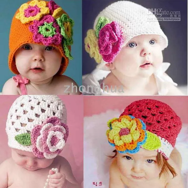 Gorros de crochet para nena - Imagui