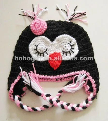 Gorros de buho a crochet - Imagui