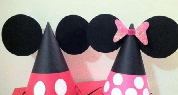 Gorros para cumpleaños de Minnie - Imagui