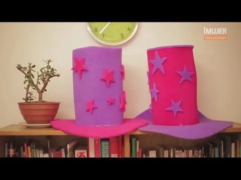 Gorros de goma espuma | Gorros para cotillón | @iMujerHogar - YouTube