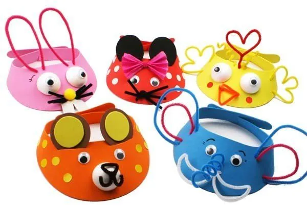 Cómo hacer gorros de goma eva de animales paso a paso Cómo hacer gorros de goma eva de animales paso a paso