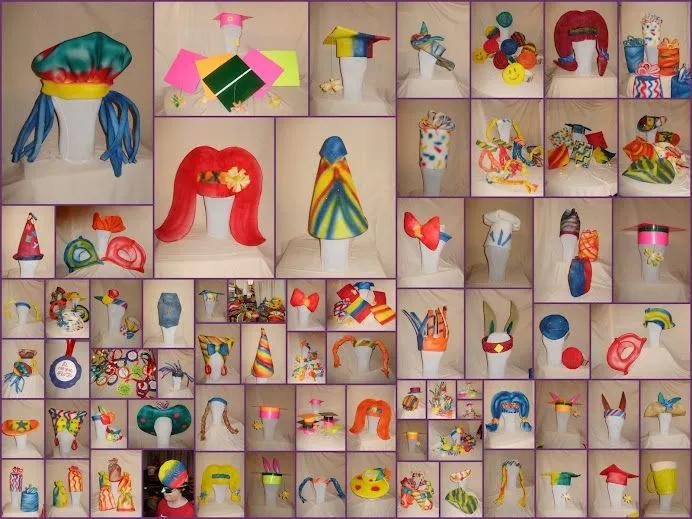 Como hacer gorros para hora loca - Imagui