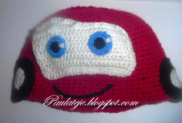 Gorro de cars tejido a crochet - Imagui