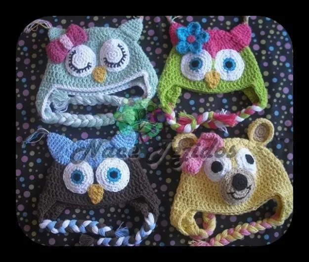 Gorros Tejidos en Crochet de Animalitos para Bebés! | Tejidos ...