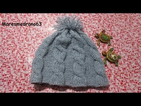 Aprende a tejer gorros de lana 1/2 - YouTube Aprende a tejer gorros de lana 1/2 - YouTube