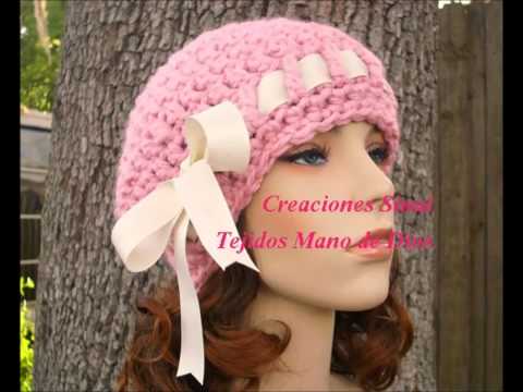 Gorros para Adultos y Adolescentes 100% Tejidos a Mano - YouTube