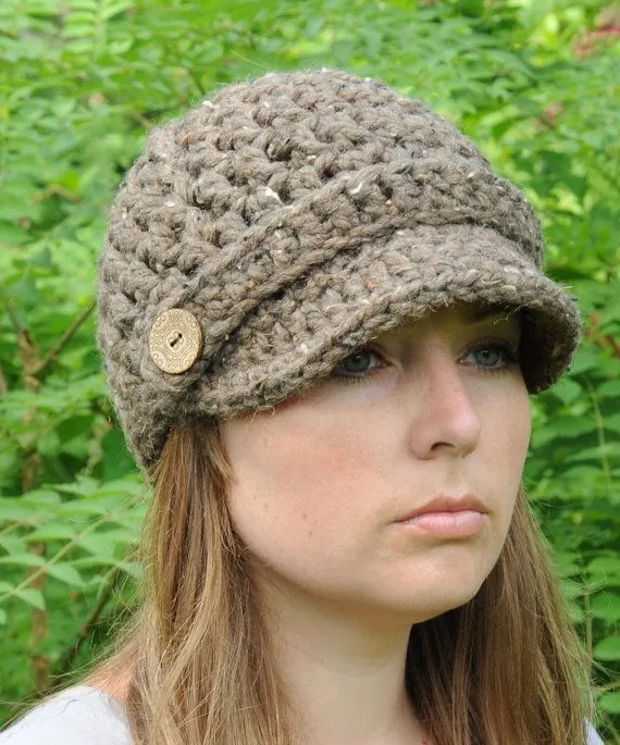 Patrón de gorras con visera para niňo de crochet - Imagui