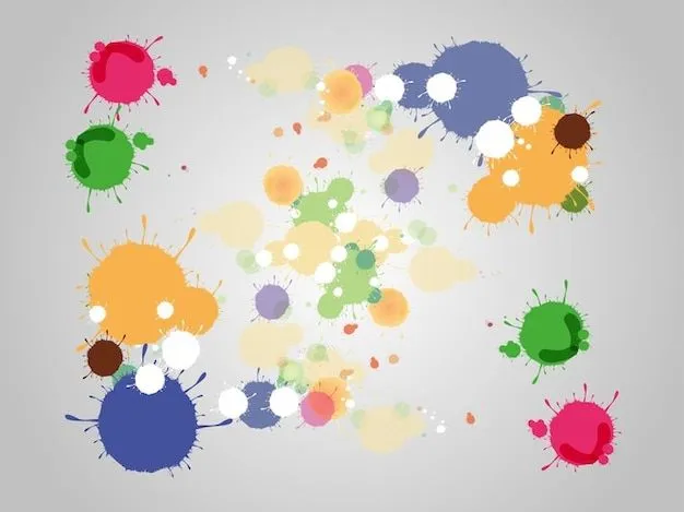 gotas de colores con diferentes tamaños | Descargar Vectores gratis