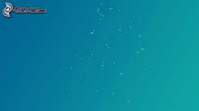 gotas-de-agua,-fondo-azul- ...