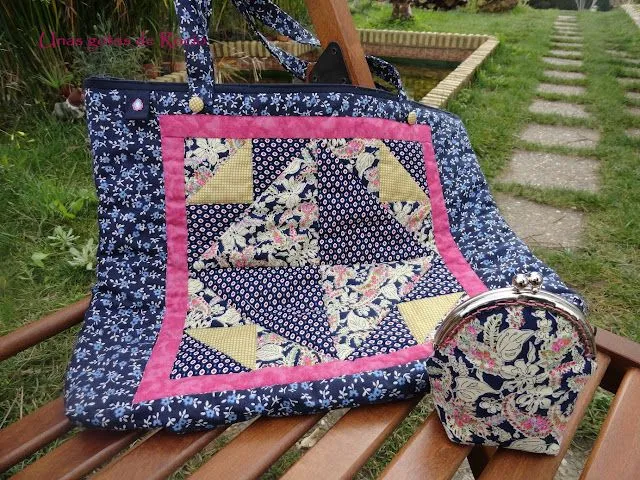 Unas gotas de Rocío: Bolsos de patchwork.