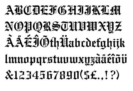 Letras góticas para word - Imagui