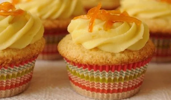 Gourmet, el placer de comer bien » Cupcakes de Naranja con ...