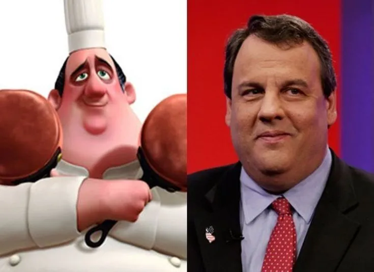 Gov Chris Christie R-NJ & Chef Auguste Gusteau | Look Alikes ... Gov Chris Christie R-NJ & Chef Auguste Gusteau | Look Alikes ...