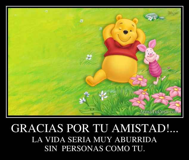 GRACIAS POR TU AMISTAD!...