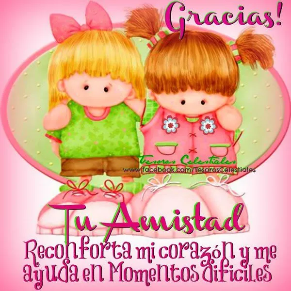 Gracias! Tu amistad reconforta mi corazón y me ayuda en momentos ... Gracias! Tu amistad reconforta mi corazón y me ayuda en momentos ...