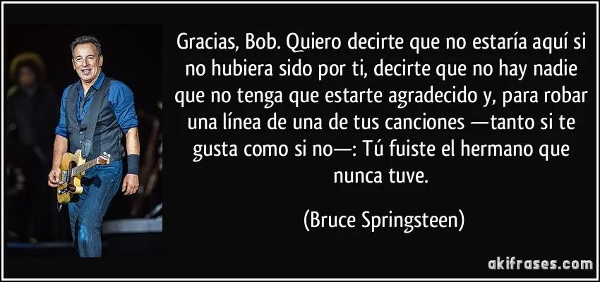 Gracias, Bob. Quiero decirte que no estaría aquí si no hubiera ...