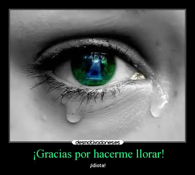 Gracias por hacerme llorar! | Desmotivaciones
