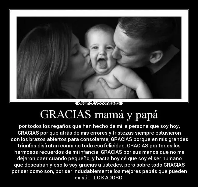 GRACIAS mamá y papá | Desmotivaciones