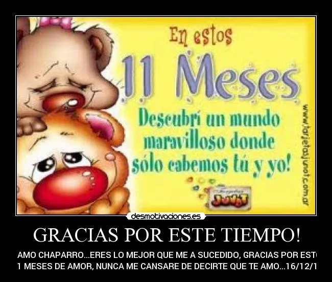 GRACIAS POR ESTE TIEMPO! | Desmotivaciones