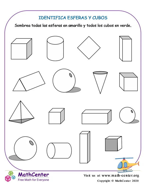 Primer Grado Hojas de trabajo: Colorear formas | Math Center Primer Grado Hojas de trabajo: Colorear formas | Math Center