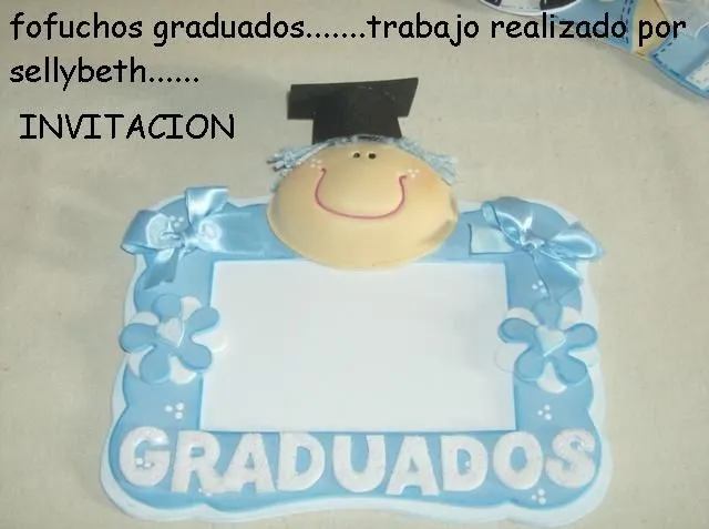 Portaretrato Graduacion Preescolar Foamy. Ideas para decoracion ...